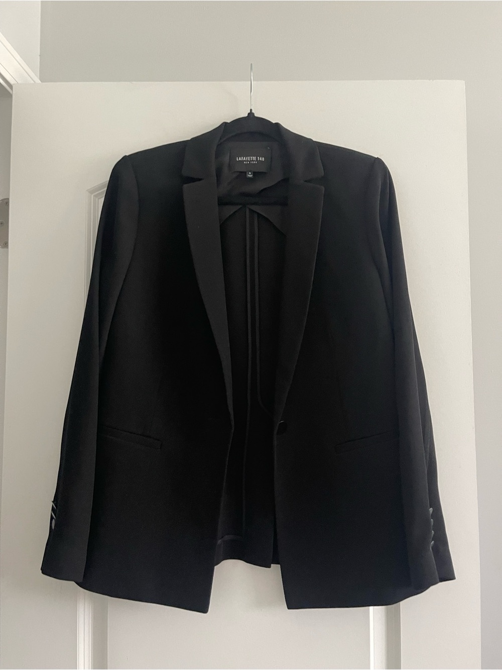Lafayette 148 New York Black Structured Women's Blazer